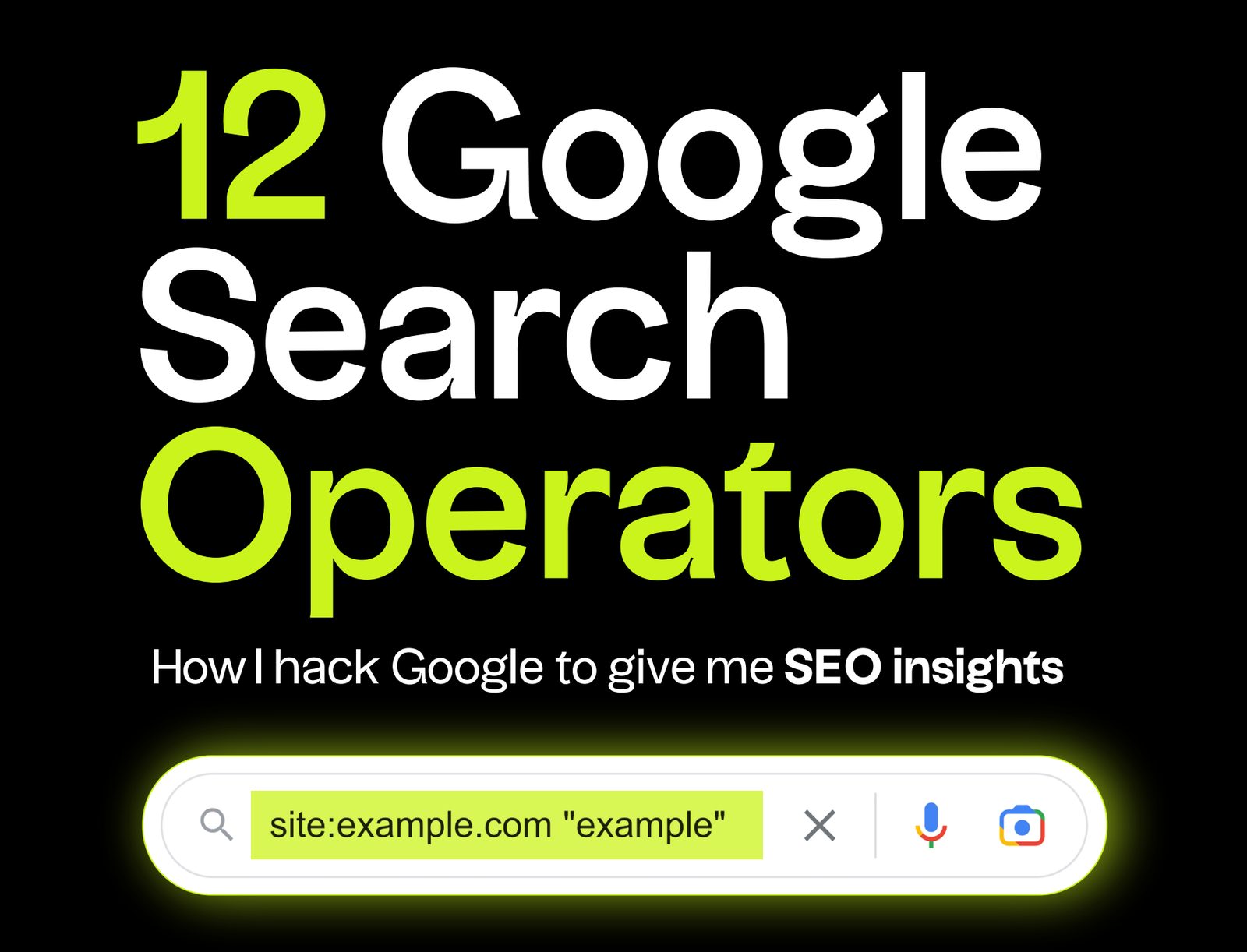 Google Search Operators